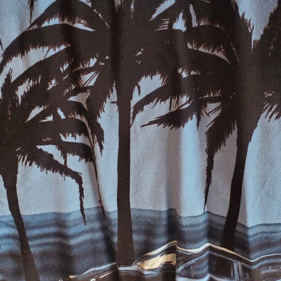 Pineapple Connection Hawaiian Shirt Palm Tree Sunset Rayon L - Picture 5 of 5